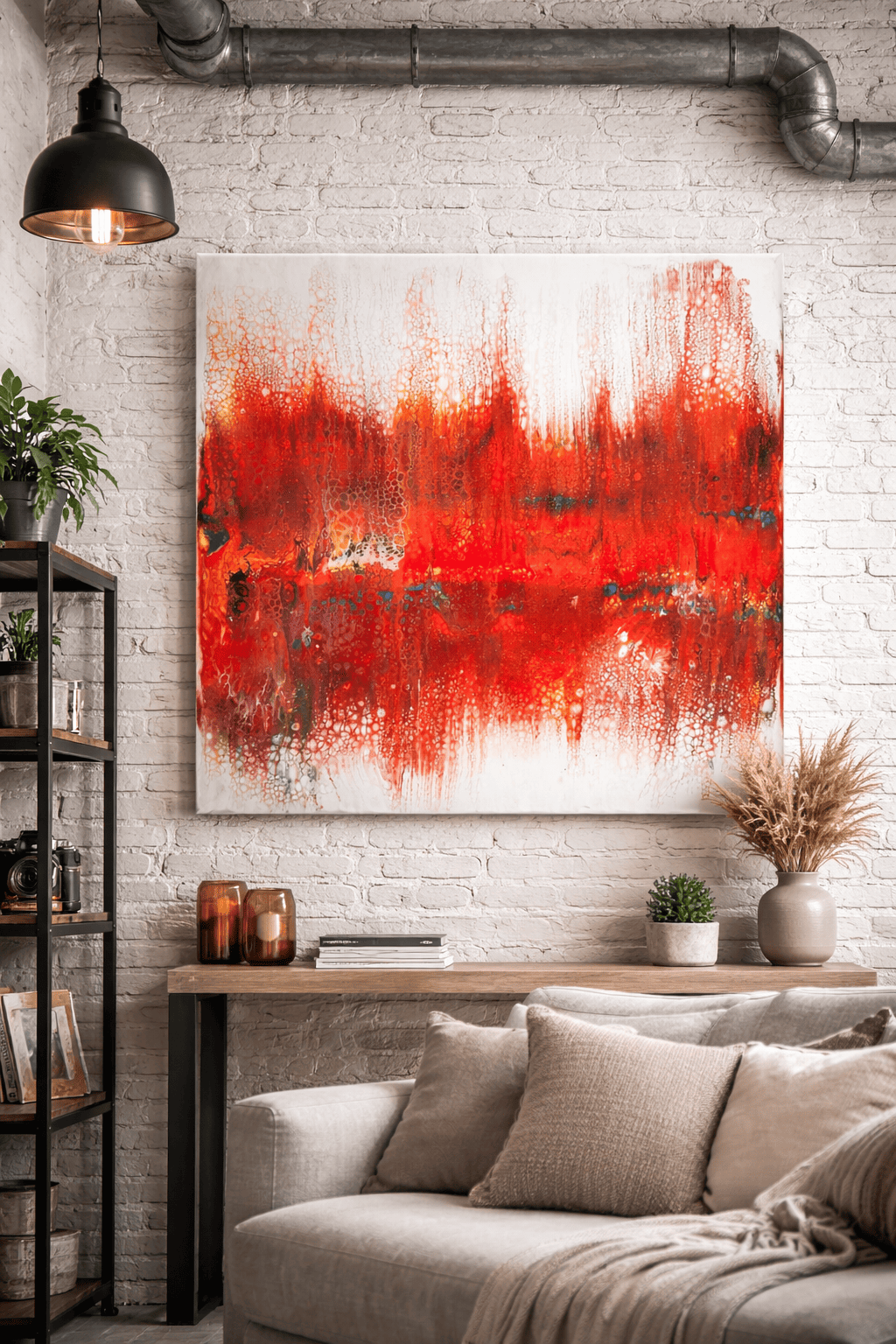 Composition I — abstract mixed media artwork