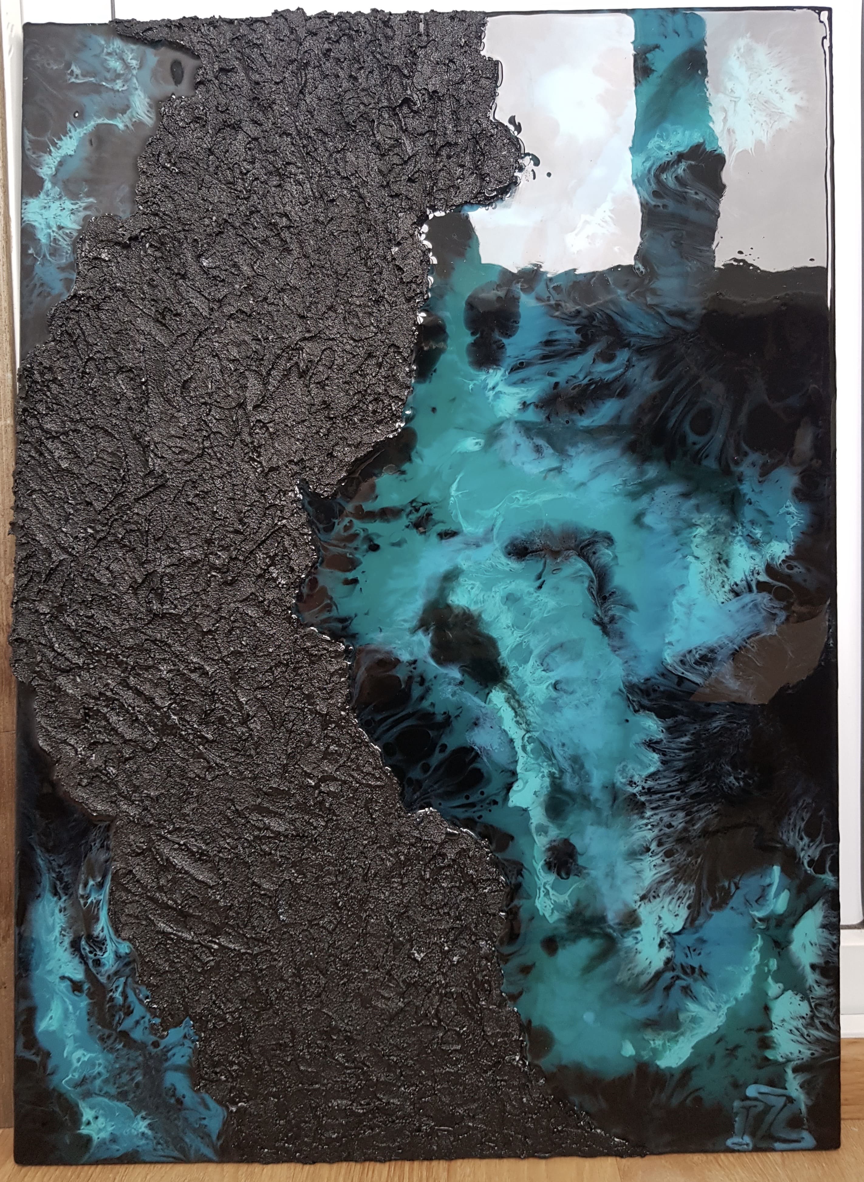 Form II — abstract mixed media artwork