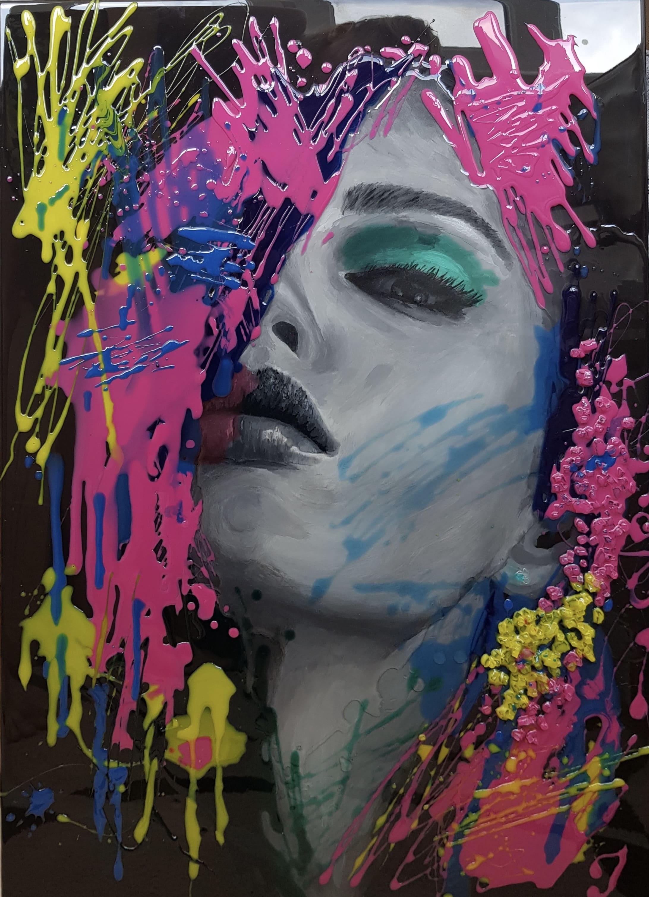 Form III — abstract mixed media artwork