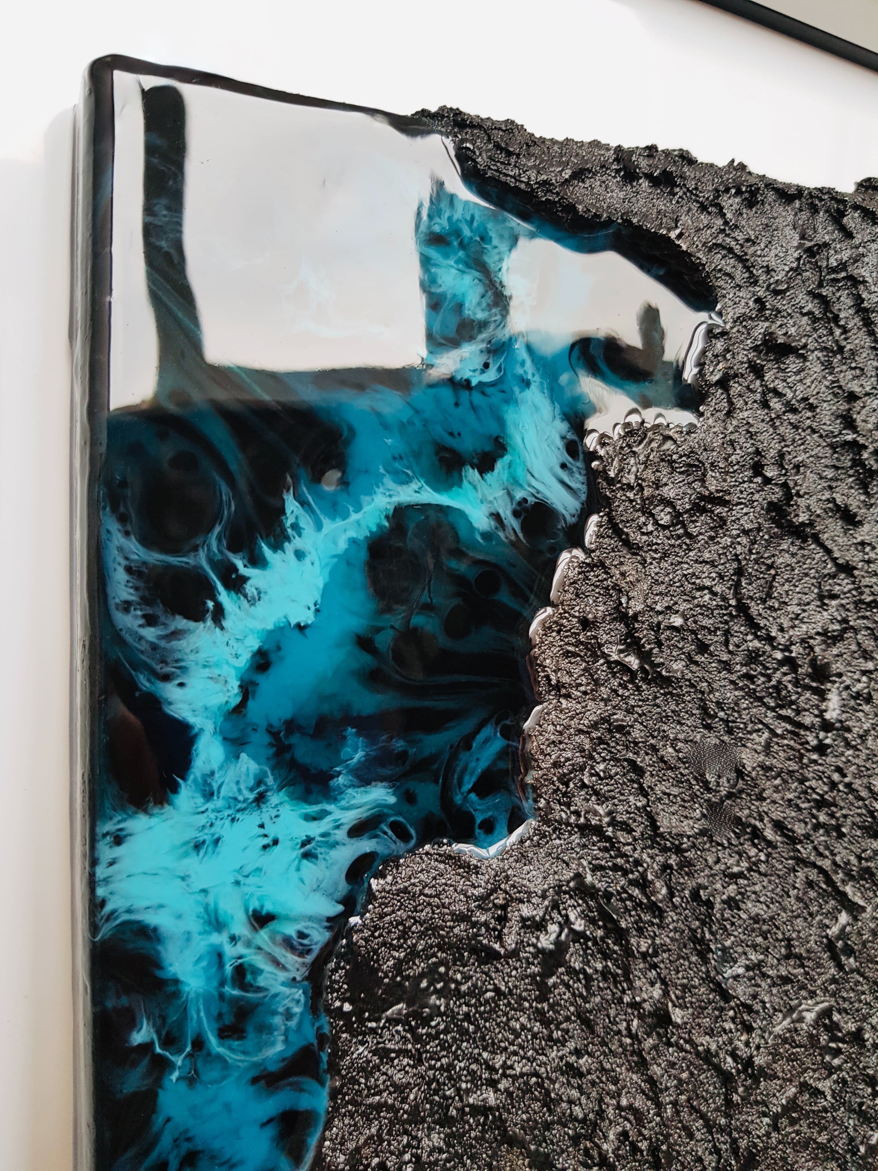 Surface III — textured mixed media artwork